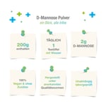 D Mannose Pulver 200 g Produktbild 3