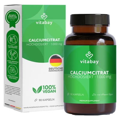 Calciumcitrat 1000 mg Kalzium hochdosiert