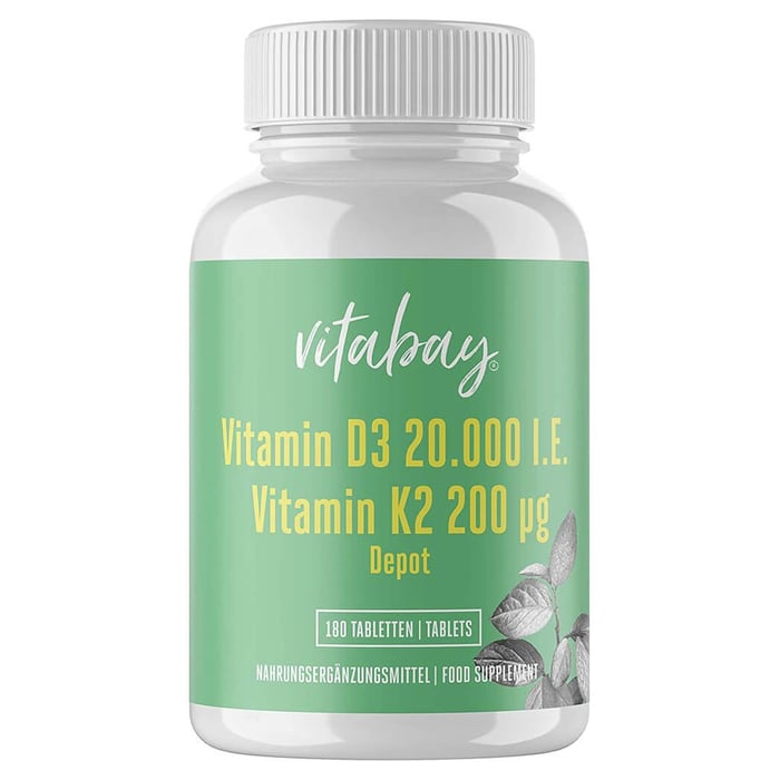 Vitamin D3 Depot 20000 IE + Vitamin K2 200 mcg