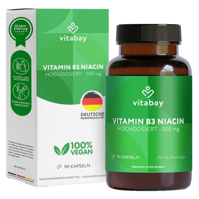 Vit B3 Niacin 500 mg Produktbild 1