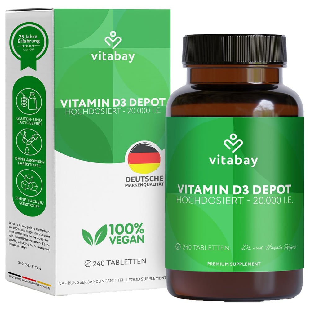 Vitamin D3 Depot 20000 IE Cholecalciferol