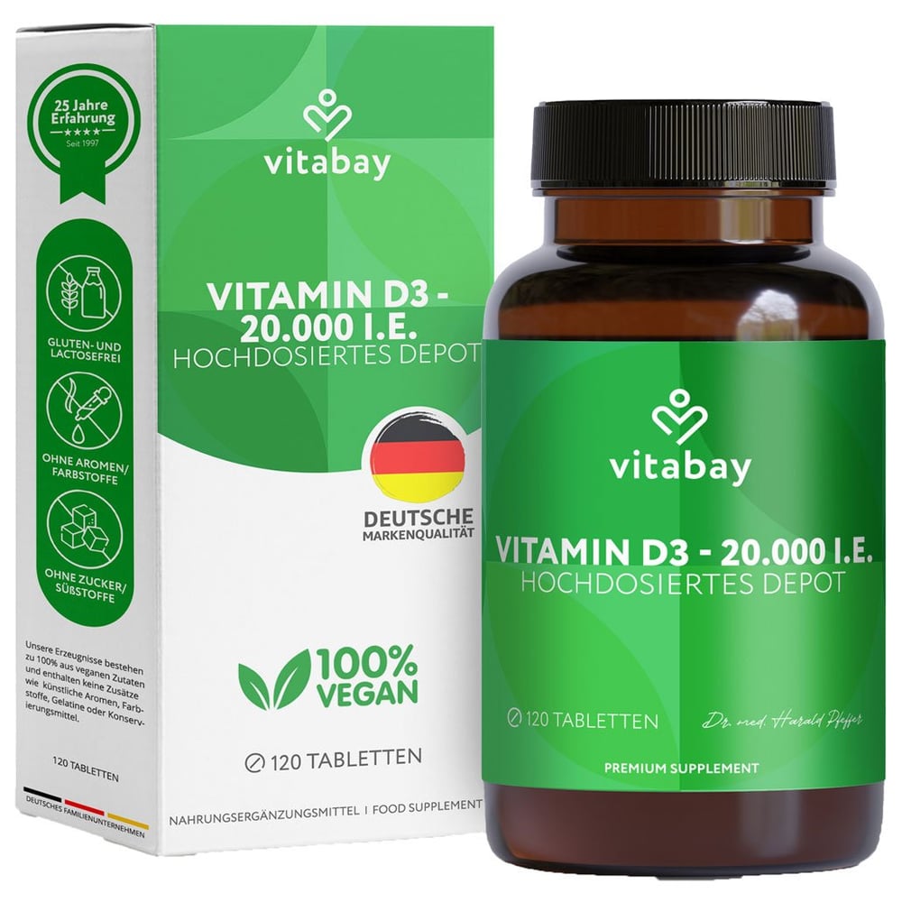 Vitamin D3 Depot 20000 IE Cholecalciferol