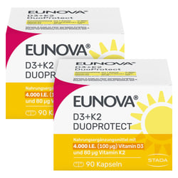 Eunova Duoprotect D3+K2 4.000 IE/80UG Kombi
