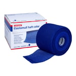 Elastomull haft color 6 cmx20 m Fixierbinde blau Avitamed Produktbild 2