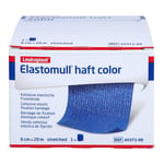 Elastomull haft color 6 cmx20 m Fixierbinde blau Avitamed Produktbild 3