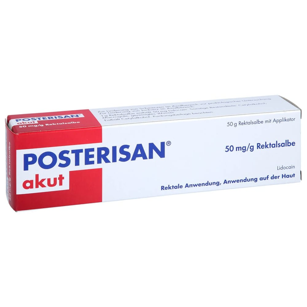 Posterisan akut 50 mg/g Rektalsalbe