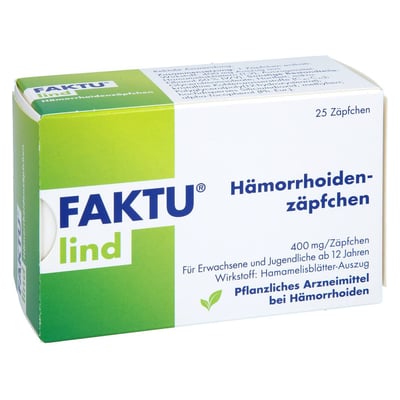 Faktu lind Hämorrhoidenzäpfchen Produktbild 1