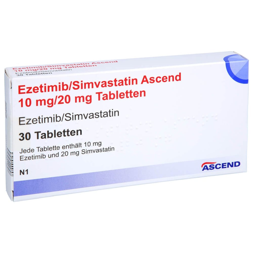 Ezetimib/Simvastatin Ascend 10 mg/20 mg