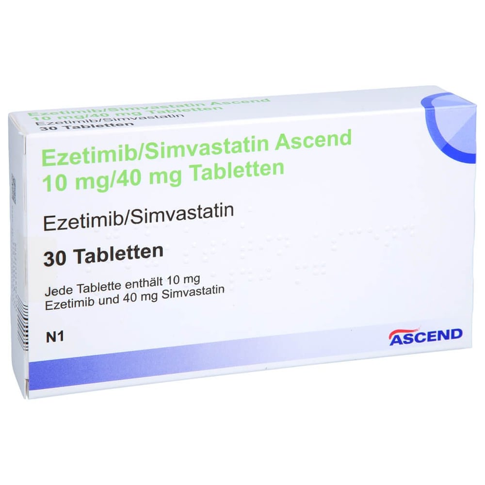 Ezetimib/Simvastatin Ascend 10 mg/40 mg