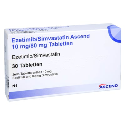 Ezetimib/Simvastatin Ascend 10 mg/80 mg