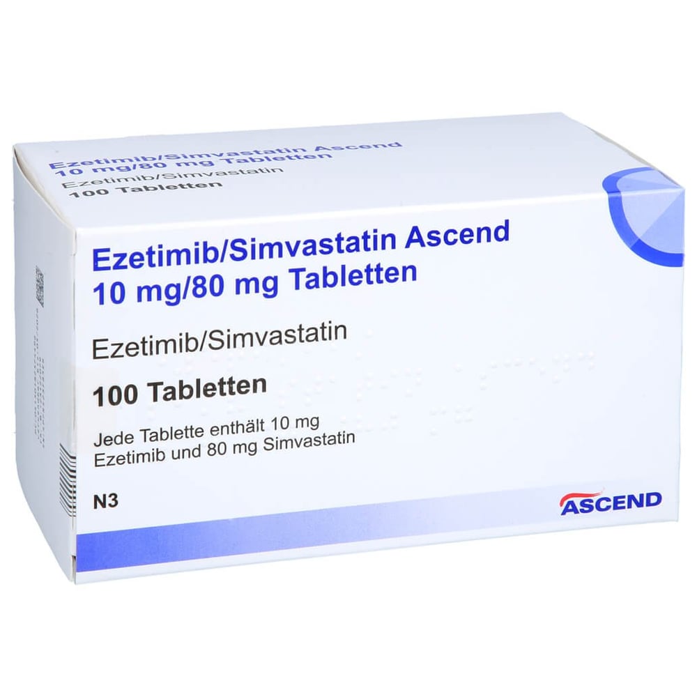 Ezetimib/Simvastatin Ascend 10 mg/80 mg