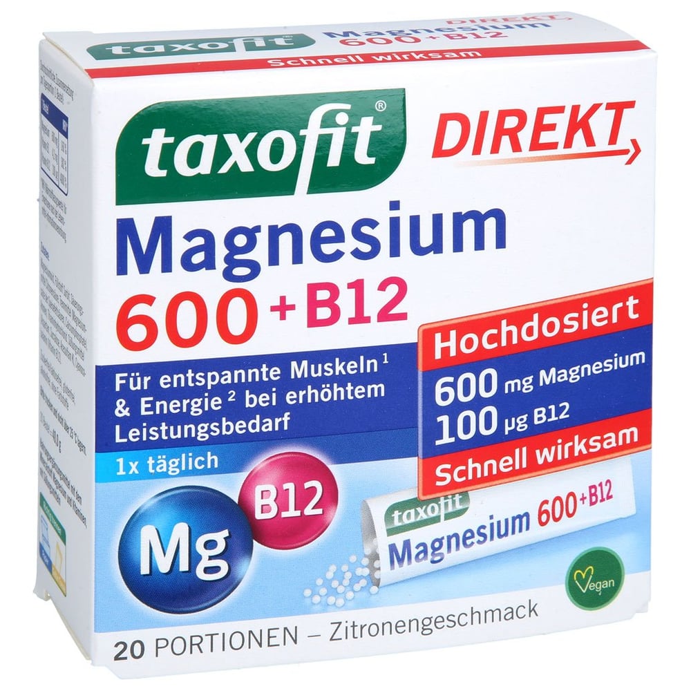 Taxofit Magn600+b12 Direkt