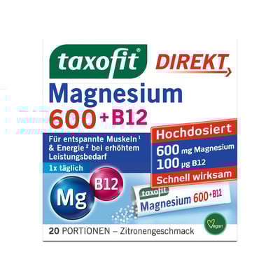 Taxofit Magn600+b12 Direkt