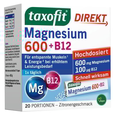 Taxofit Magn600+b12 Direkt
