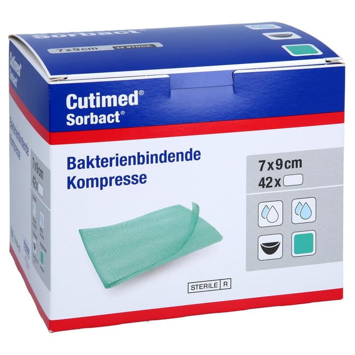 Cutimed Sorbact Kompressen 7x9 cm