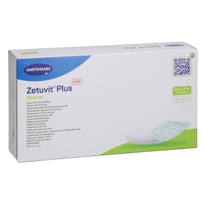 Zetuvit Plus Silicone steril 10x20 cm Docpharm