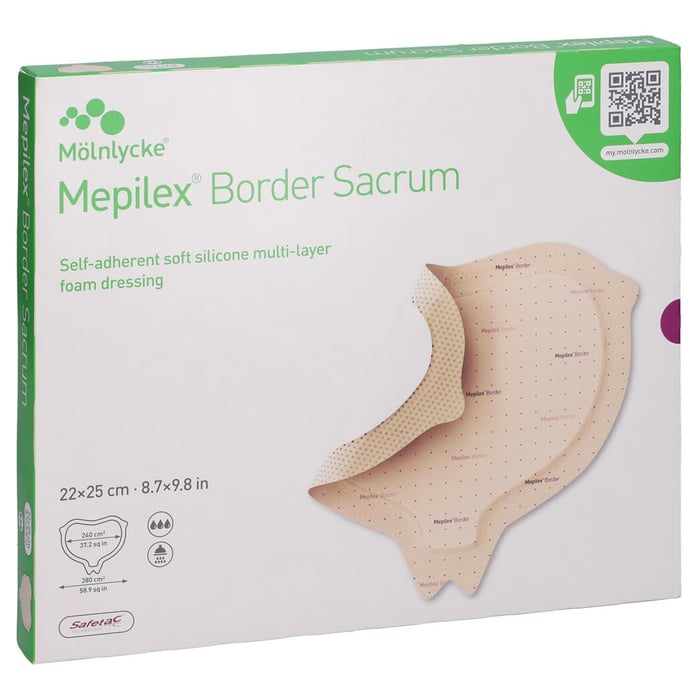 Mepilex Border Sacrum Schaumverb.22x25 cm steril