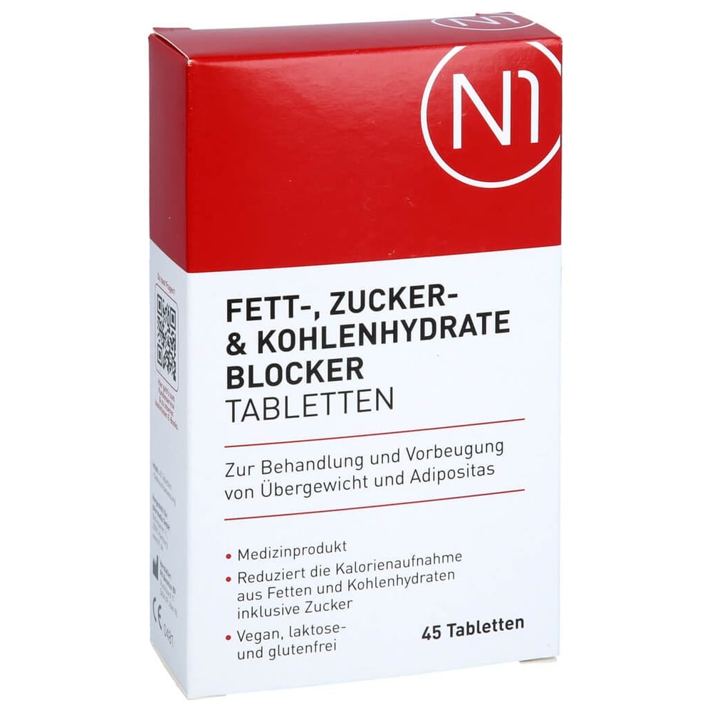 N1 Fett- Zucker- & Kohlenhydrate Blocker Tabletten
