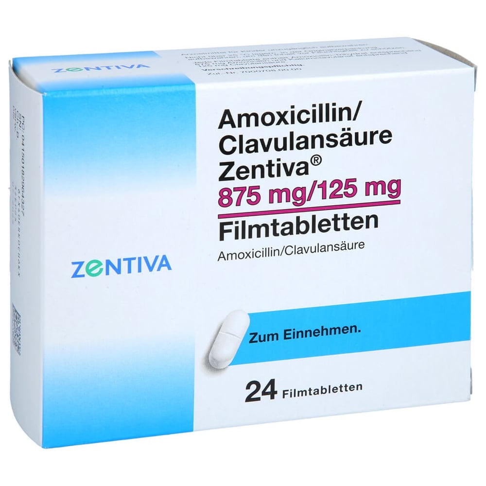 Amoxicillin/Clavulansäure Zentiva 875 mg/125 mg