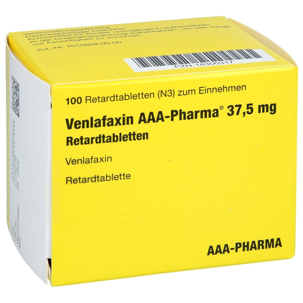Venlafaxin AAA-Pharma 37,5 mg