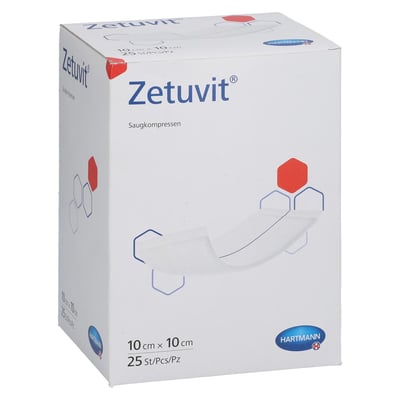 Zetuvit Saugkompressen steril 10x10 cm Kohlpharma