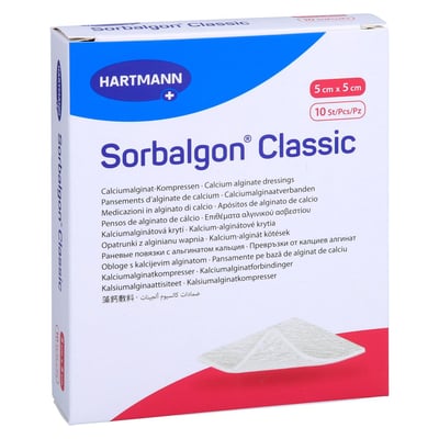 Sorbalgon Classic 5x5 cm Calciumalginat-Kompresse