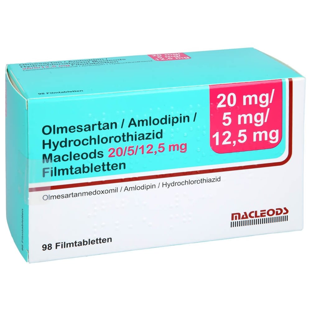 Olmesartan/Amlodipin/HCT Macleods 20 mg/5 mg/12,5 mg