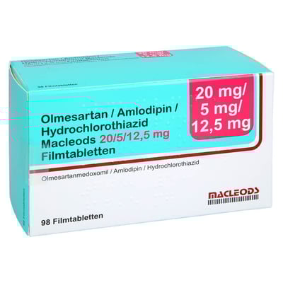 Olmesartan/Amlodipin/HCT Macleods 20 mg/5 mg/12,5 mg