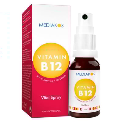 Vitamin B12 + B6 + Folsäure Mediakos Vital Spray