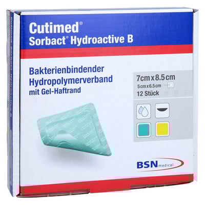 Cutimed Sorbact Hydroactive B Gel-V.7x8,5 cm haft.