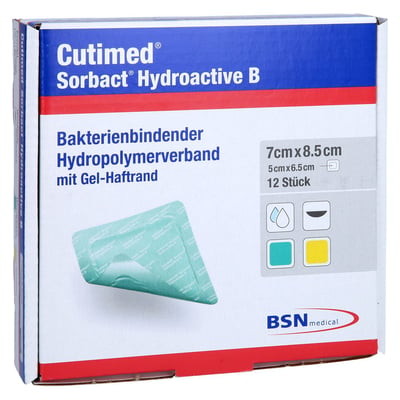 Cutimed Sorbact Hydroactive B Gel-V.7x8,5 cm haftend Produktbild 1