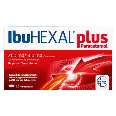 IbuHEXAL plus Paracetamol 200 mg/500 mg Produktbild 1