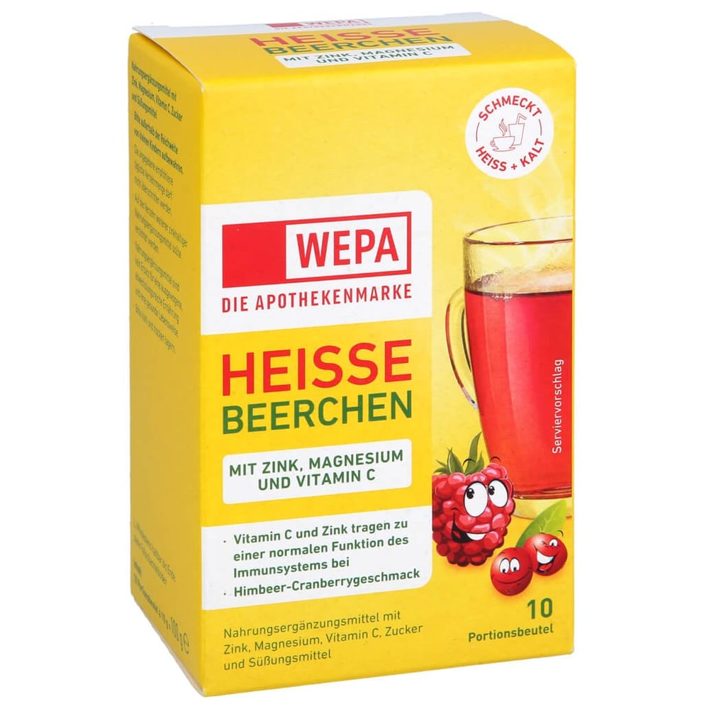 Wepa heiße Beerchen+Vit.C+Zink+Magnesium Pulver