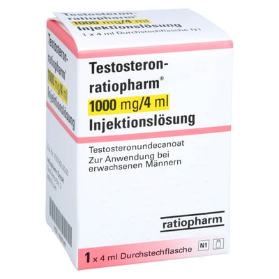 Testosteron-ratiopharm 1000 mg/4 ml Injektionslösung