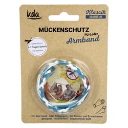 Mückenschutz Armband PU-Leder -maritim- KDA