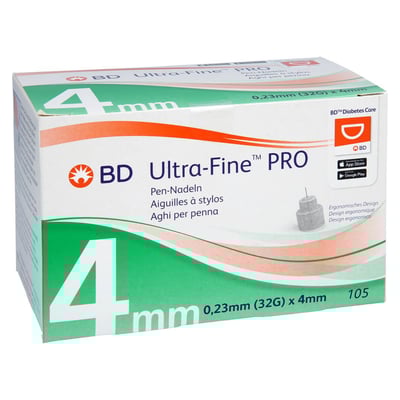 BD Ultra-fine Pro Pen-Nadeln 4 mm 32 G 0,23 mm
