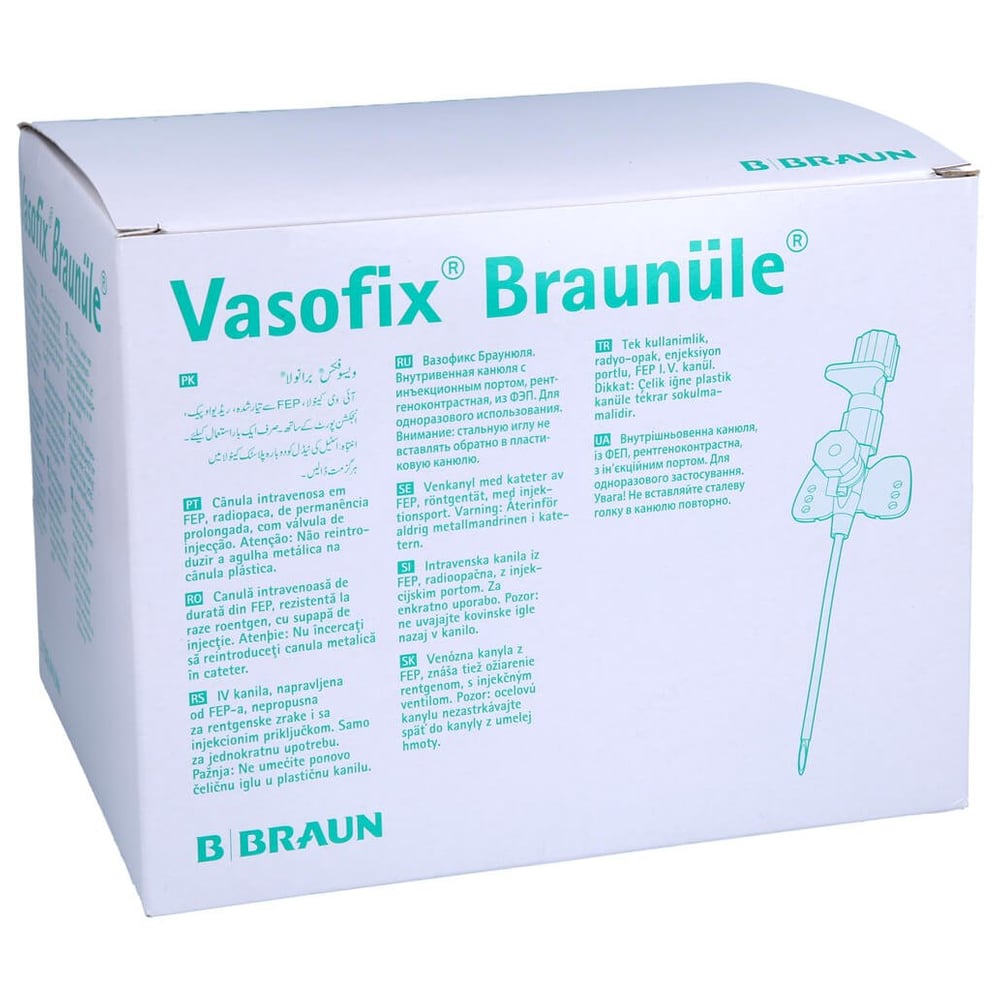 Vasofix Braun le 20 G 33 mm rosa