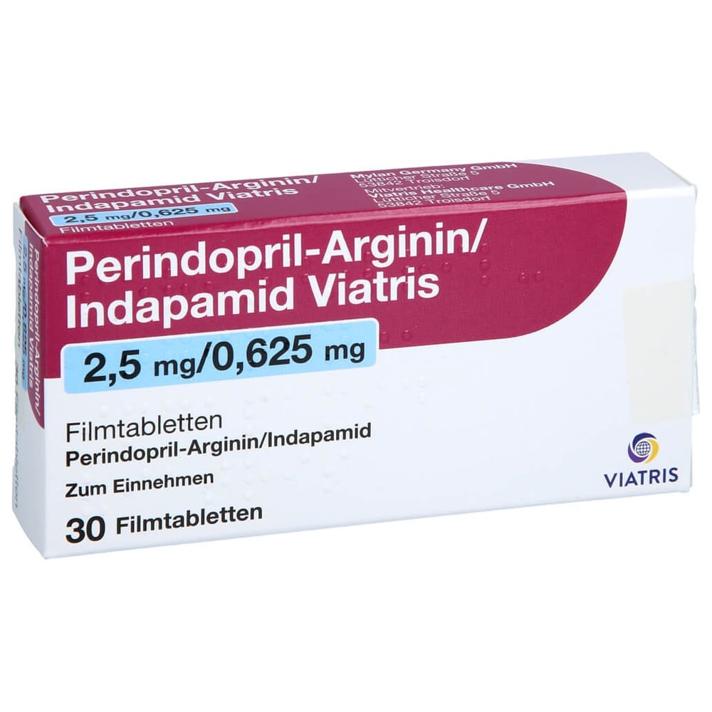 Perindopril-Arginin/Indapamid Viatris 2,5 mg/0,625 mg