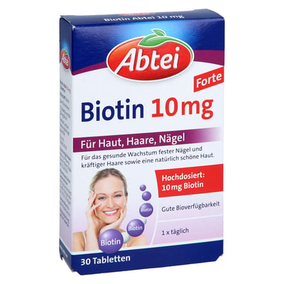Abtei Biotin 10 mg Tabletten Produktbild 1