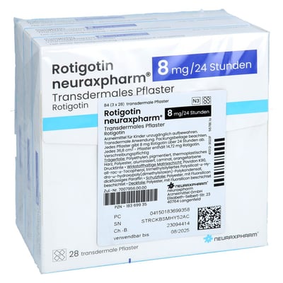 Rotigotin neuraxpharm 8 mg/24h