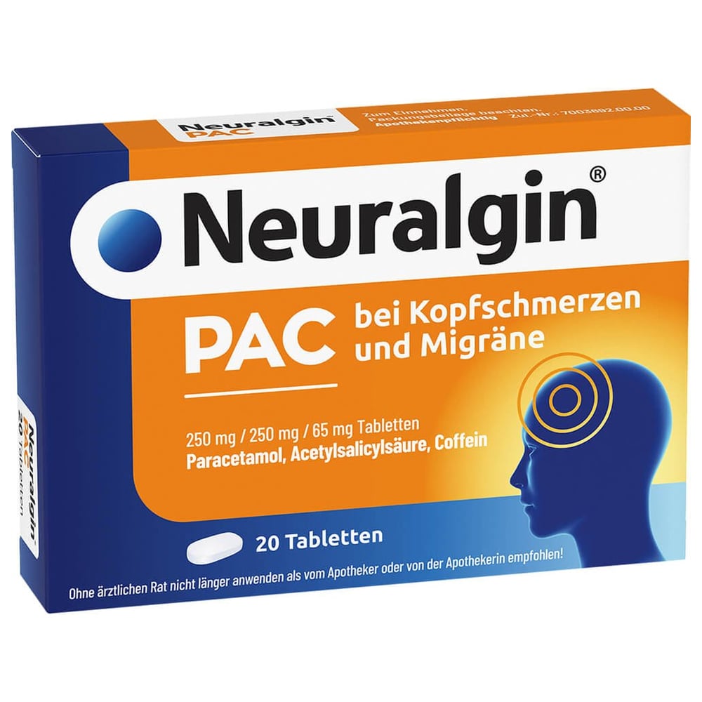 Neuralgin PAC bei Kopfschmerzen und Migräne