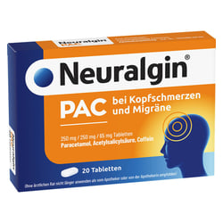 Neuralgin PAC bei Kopfschmerzen und Migräne