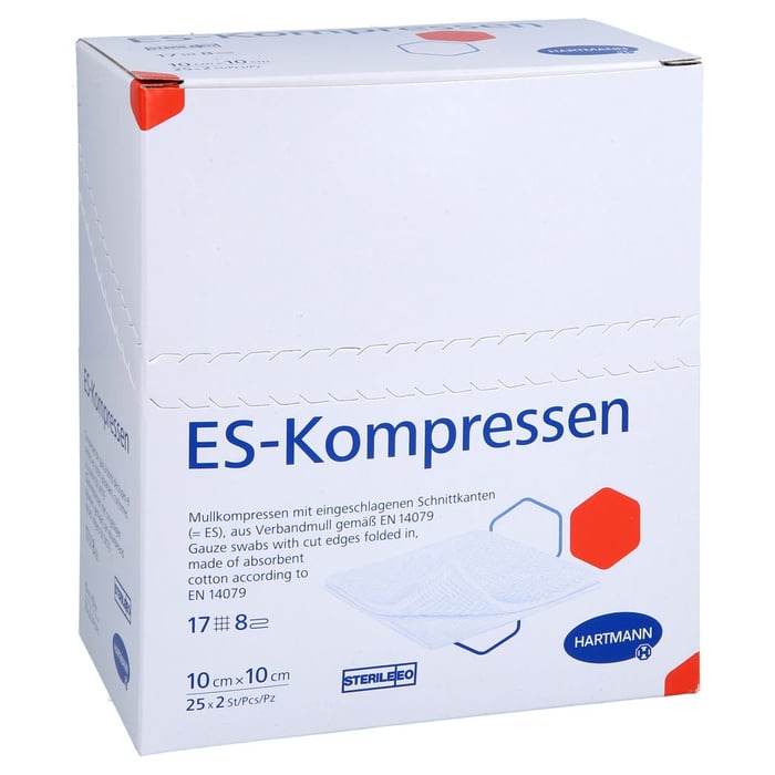 Es-kompressen steril 10x10 cm 8fach