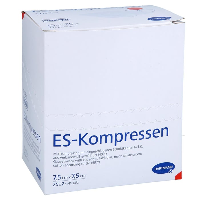 Es-kompressen steril 7,5x7,5 cm 8fach