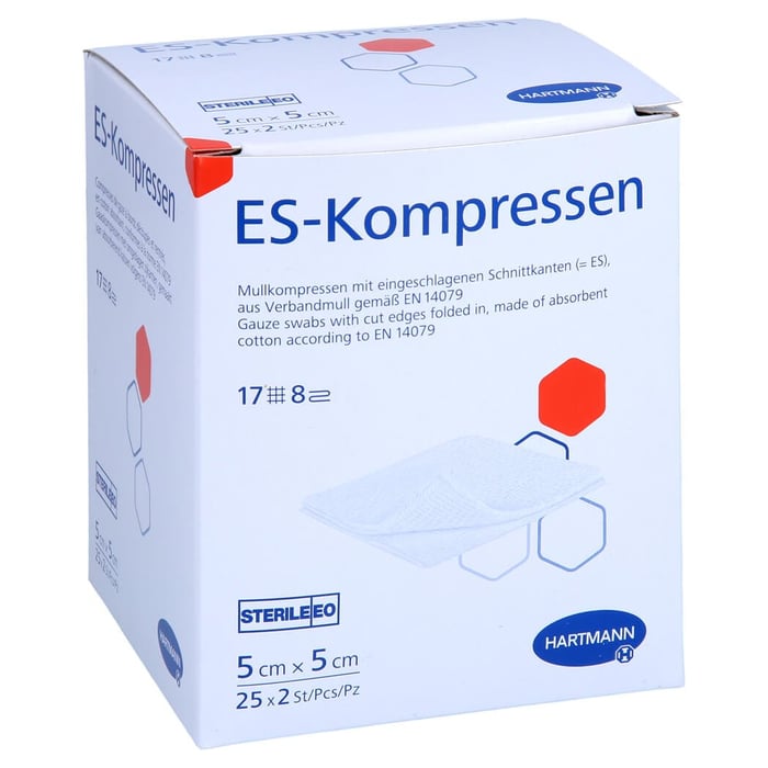 Es-kompressen steril 5x5 cm 8fach
