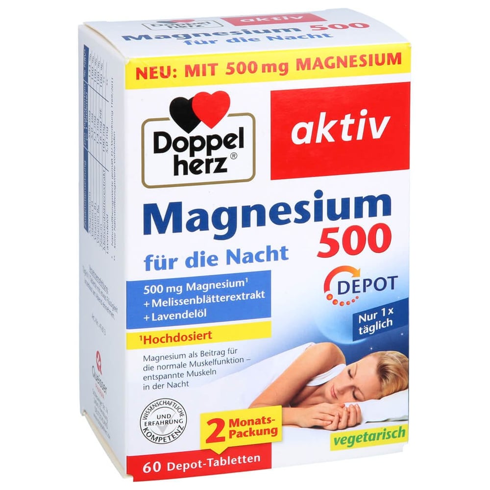 Doppelherz Magnesium 500 für die Nacht