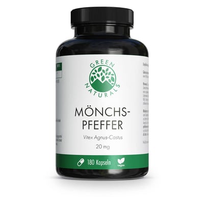 Green Naturals Mönchspfeffer 20mg hochdosiert Kapseln Produktbild 1