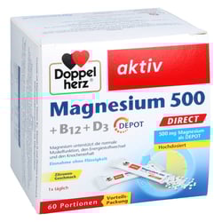 Doppelherz Magnesium 500 + B12 + D3 Depot direct