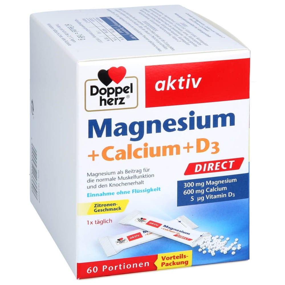 Doppelherz Magnesium + Calcium + D3 direct