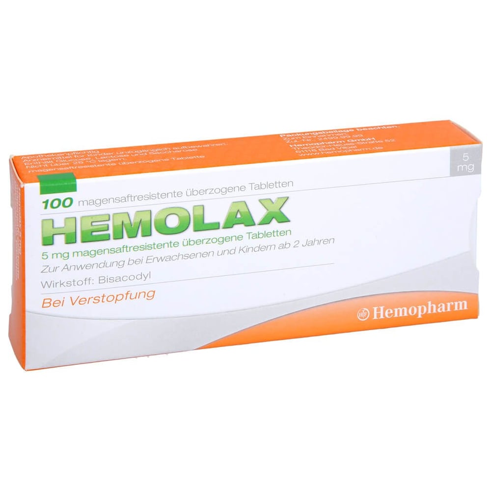 Hemolax 5 mg